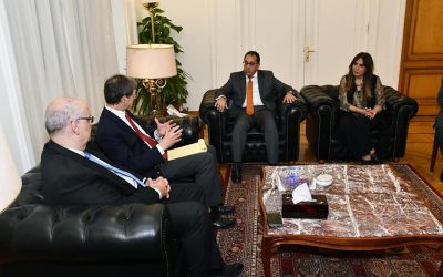 لقاء الدكتور مصطفى مدبولى رئيس مجلس الوزراء مع بعثة البنك الدولى