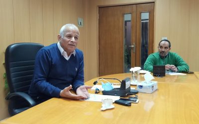 اجتمع السيد المهندس رئيس مجلس الادارة مع الشركات المنفذة للمشروعات القومية داخل المحافظة