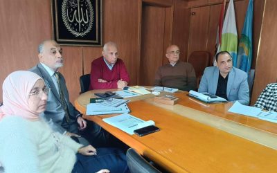 بتقنيةالفيديو كونفرانس متابعة مشروعات خدمات الصرف الصحي المستدامه للمناطق الريفيه الغير مخدومه بمحافظة البحيره