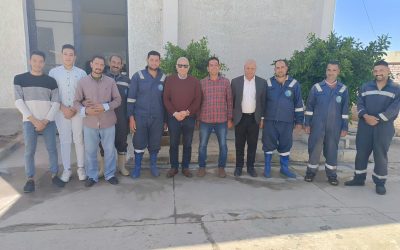 زيارة السيد المهندس رئيس مجلس الادارة لمحطة معالجة صرف صحى المسين