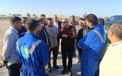 محطة مياه غرب النوباريه  ضمن الزيارات المفاجأه للسيد المهندس محمد سعيد نشأت رئيس مجلس الاداره والعضو المنتدب  لمتابعة سير العمل استعدادا  لحلول عيد الفطر المبارك