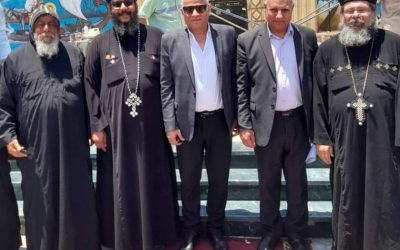 رئيس مياه البحيره يهنئ قداسة. الأنبا باخوميوس مطران البحيرة ومطروح والخمس مدن الغربية، والأخوة الأقباط بمناسبة عيد القيامه
