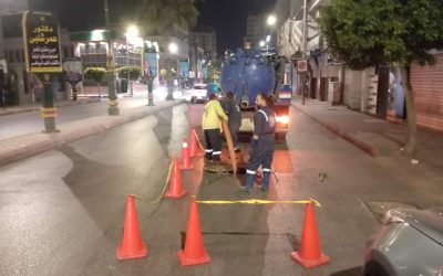 شركة مياه البحيرة تبدأ حملة شاملة لتطهير شبكات الصرف الصحي في جميع مدن ومراكز المحافظة