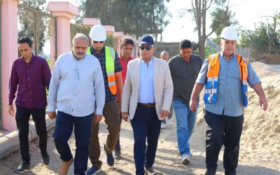 رئيس مياه البحيرة يتفقد مشروع تطوير محطة معالجة الصرف الصحي بقرية نكلا العنب لدعم خدمات الصرف الصحي بإيتاي البارود
