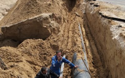 العمل مستمر بلا توقف لإصلاح خط طرد 630 مم برافع صلاح العبد بوادى النطرون