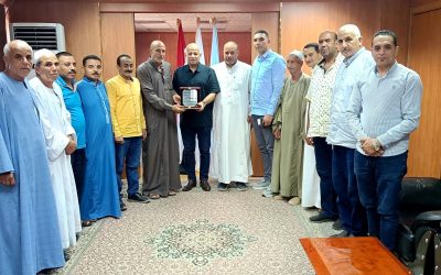 مظاهرة حب وامتنان من أهالي شبراخيت لرئيس مياه البحيرة بعد حل مشكلة ضعف المياه