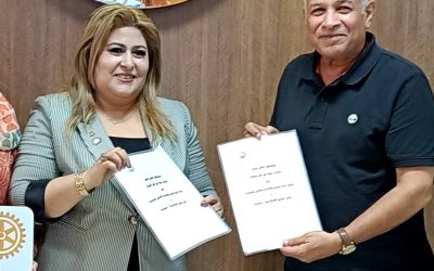 برتوكول تعاون بين شركة مياه الشرب والصرف الصحي بالبحيرة ونادي روتاري سموحة بالإسكندرية لخدمة الأسر الأكثر احتياجاً