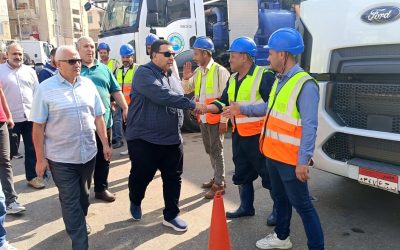 في جولة ميدانية مكثفة، قام السيد المهندس أحمد عبدالمنعم التراس  رئيس مجلس الإدارة والعضو المنتدب بتفقد عدد من محطات وروافع الصرف الصحي، شملت رافع العزيز عثمان ورافع عبد السلام الشاذلي ومحطة معالجة منشية الحرية، وذلك للاطمئنان على جاهزية المعدات والسيارات والفرق الفنية استعدادًا لمواجهة تقلبات الطقس وسقوط الأمطار.