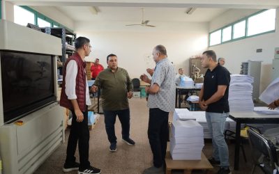 قام السيد المهندس أحمد عبد المنعم التراس رئيس مجلس الإدارة والعضو المنتدب ، بزيارة تفقدية إلى مطبعة الشركة؛ وذلك لمتابعة سير العمل والاطلاع على قدرات المطبعة وخطط تطويرها خلال الفترة المقبلة.