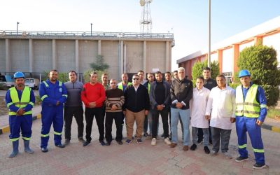 قام السيد المهندس أحمد عبد المنعم التراس رئيس مجلس الإدارة والعضو المنتدب ، ظهر اليوم الخميس الموافق 27 نوفمبر 2025، بزيارة محطة مياه غرب إيتاي البارود لمتابعة أعمال التشغيل والتأكد من جاهزية منظومة الجودة بالمحطة.