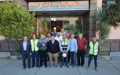 السيد المهندس احمد التراس رئيس مجلس الإدارة والعضو المنتدب يتفقد محطة معالجة صرف صحي إيتاي البارود (الهوانم) ويُشيد بمنظومة السلامة المهنية وجاهزية المعدات