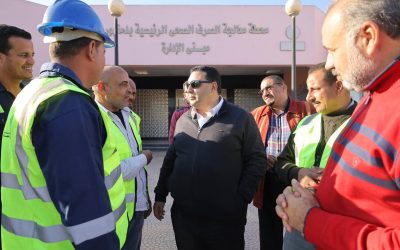 السيد المهندس احمد التراس رئيس مجلس الإدارة والعضو المنتدب يتفقد محطة معالجة صرف صحي الخيري بدمنهور: الصرف الصحي الآمن استثمار قومي لحماية المواطن والحفاظ على البيئة