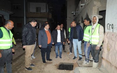 جولة مسائية ومتابعة ميدانية دقيقة… رئيس مياه البحيرة يتفقد الأعمال النهائية للوصلات المنزلية بمشروعات «حياة كريمة» بقرى مركز حوش عيسى