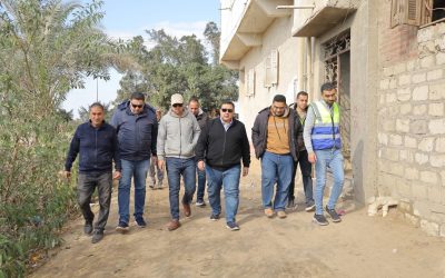 جولة صباحية مكثفة ومتابعة دقيقة… رئيس مياه البحيرة يتفقد مشروعات «حياة كريمة» بقرى مركز أبو المطامير