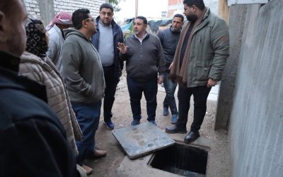 متابعة ميدانية دقيقة وسط الأجواء الجوية القاسية… رئيس مياه البحيرة يتفقد أعمال «حياة كريمة» بقرى أبو حمص