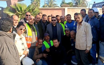 بالتخطيط وروح الفريق الواحد… رئيس مياه البحيرة يقود إصلاح خط 700 مم عند نفق السكة الحديد دون انقطاع المياه