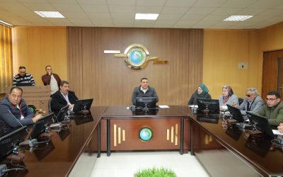 السيد المهندس احمد التراس رئيس مجلس الإدارة والعضو المنتدب يجتمع بمديري الأفرع لتحصيل مستحقات الشركة والاستعداد لشهر رمضان الكريم