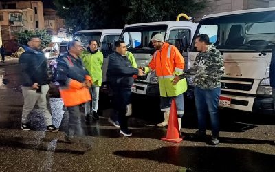 مياه البحيرة تعلن رفع حالة الطوارئ القصوى وانتشار واسع للمعدات وفرق الطوارئ بالمحافظة