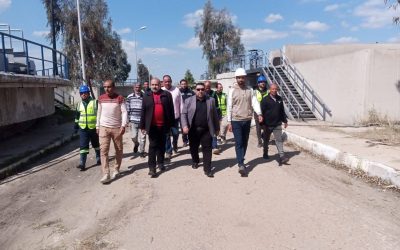 السيد المهندس احمد التراس رئيس مجلس الإدارة والعضو المنتدب يتفقد محطة معالجة زلط بكفر الدوار ويؤكد: السلامة المهنية أولوية واستدامة التشغيل هدفنا»