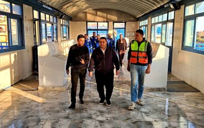 السيد المهندس احمد التراس رئيس مجلس الإدارة والعضو المنتدب يواصل جولاته الميدانية ويتفقد محطة مياه شرق إيتاي البارود لمتابعة الجاهزية وانتظام التشغيل