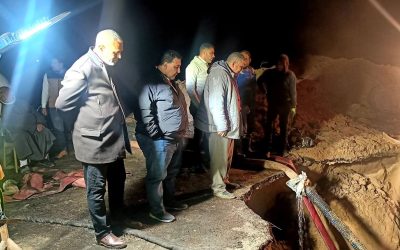 استمرار أعمال إصلاح خط الطرد 800 مم بـوادي النطرون وسط متابعة ميدانية من رئيس مياه البحيرة  الثلاثاء 24 مارس 2026 – الساعة 12.00 بعد منتصف الليل – مركز ومدينة وادي النطرون