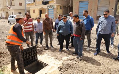 السيد المهندس احمد التراس رئيس مجلس الإدارة والعضو المنتدب يتابع ميدانيًا مشروعات “حياة كريمة” بقرية سنهور ويؤكد: العمل مستمر لرفع كفاءة خدمات المياه والصرف وتحقيق نقلة نوعية للأهالي»