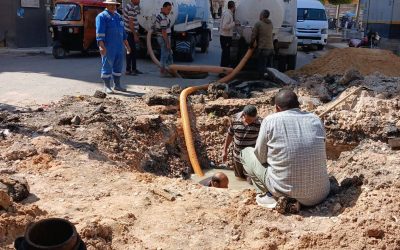 استنفار كامل بجميع الأفرع.. “مياه البحيرة” تنجح في ربط خطي المحكمة بكفر الدوار وتُنهي ضعف المياه