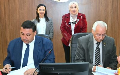 محافظ البحيرة تشهد توقيع بروتوكول تعاون بين شركة مياه الشرب والصرف الصحى بالبحيرة وأندية روتاري مصر شراكة مجتمعية لتوصيل ٤٨ وصلة مياه شرب وصرف صحي للأسر الأولى بالرعاية بنطاق ٣ مراكز بالبحيرة