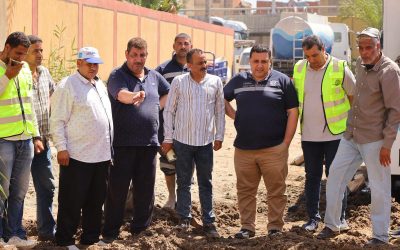 انتهاء أعمال إصلاح خط طرد محطة مياه غرب إيتاي البارود قبل الموعد المحدد سلفًا بساعتين.. ورئيس شركة مياه البحيرة يتابع الأعمال ميدانيًا حتى إعادة التشغيل