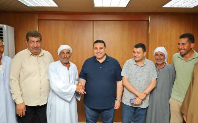بعد سنوات من المعاناة.. أهالي قرى الرزقة القبلية والبدوية وراضي بكفر الدوار يكرمون رئيس مياه البحيرة تقديراً لإحلال وتجديد خط مياه الشرب