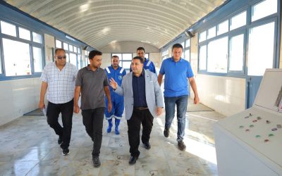 السيد المهندس احمد التراس رئيس مجلس الإدارة والعضو المنتدب في زيارة مفاجئة لمحطة مياه شرق إيتاي البارود.. متابعة ميدانية دقيقة لمنظومة التشغيل والإنتاج وجودة الخدمة