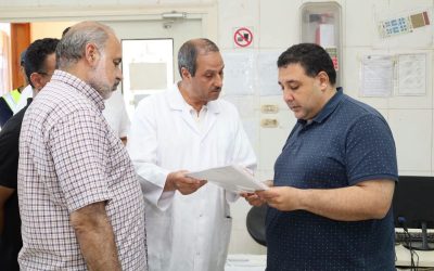 التراس يفاجئ المعمل المركزي للصرف الصحي بزيارة ميدانية.. ويوجه بسرعة استكمال الاعتماد الدولي ورفع كفاءة منظومة التحاليل لحماية البيئة وضمان جودة التشغيل