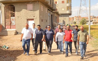 التراس يتابع اللمسات الأخيرة لمشروعات «حياة كريمة» بقرى